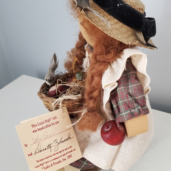 Lizzie High Doll Primitive Wood Sculpture - Picture 5 of 7